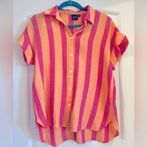 Gap linen striped top